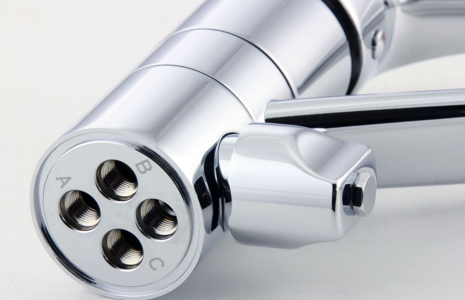 Niederdruck Spültischarmatur mit 3/4" Geräteanschluss Mischbatterie Chrom
