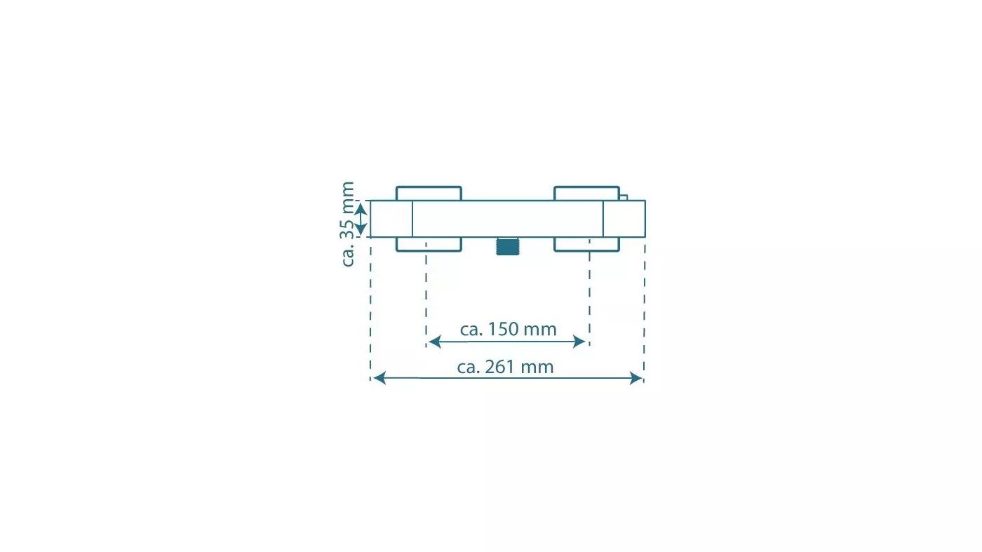 Duscharmatur Tokyo, Brausethermostat Thermostatarmatur mit Verbrühschutz Chrom