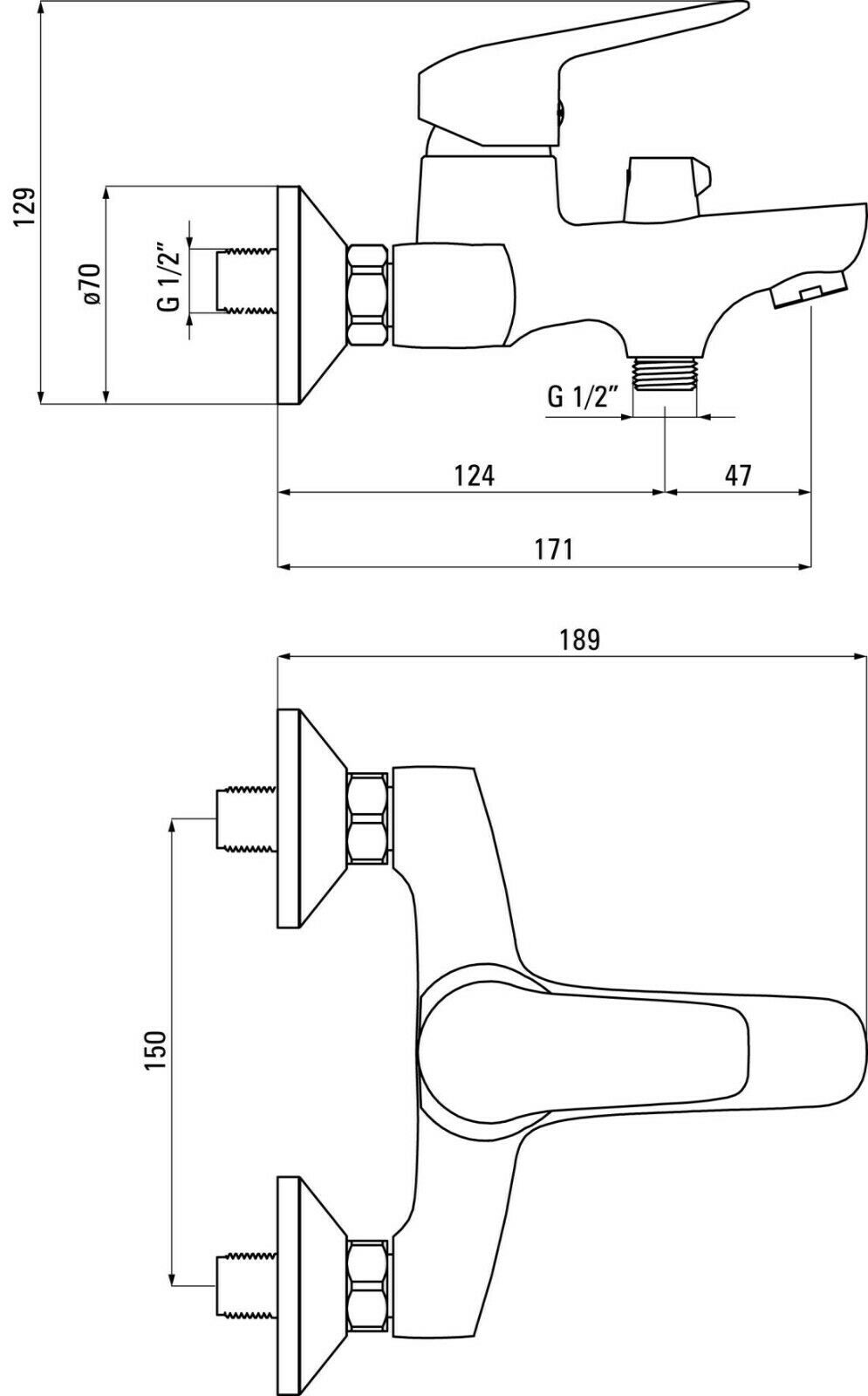 Wannenarmatur mit Brausegarnitur schwarz Handbrause Mischbatterie Bad