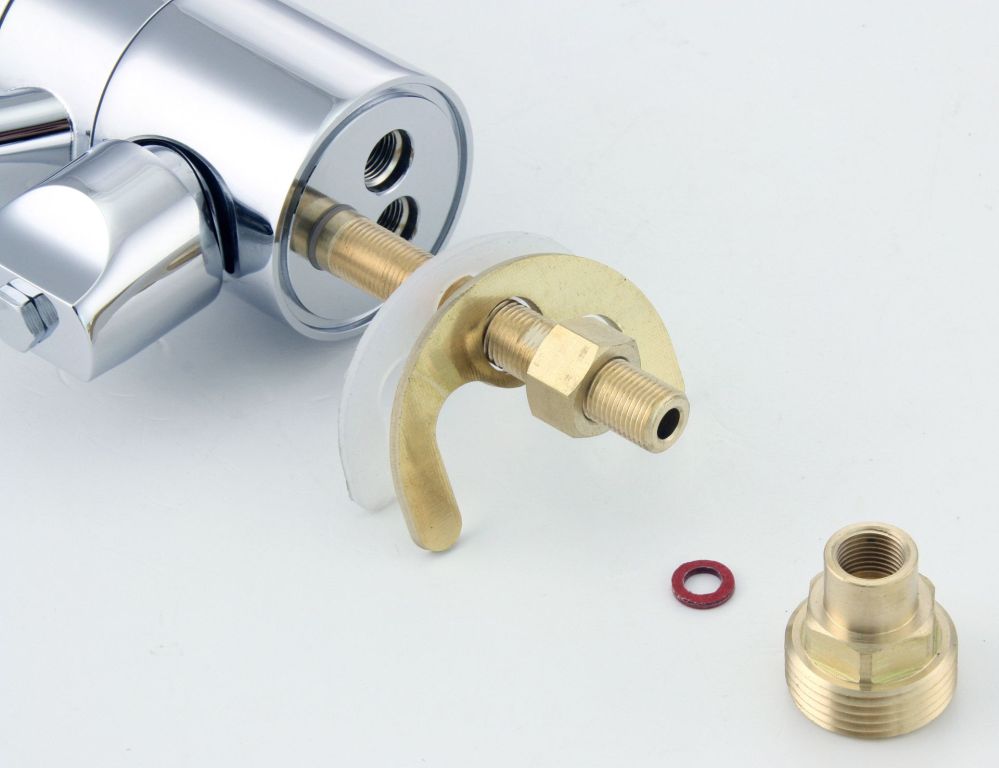 Spültischarmatur mit Spülmaschinenanschluss, Geräteanschluss, Küchen Wasserhahn Chrom Hochdruck