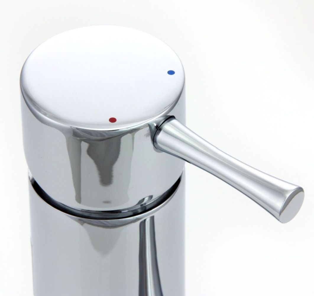 Küchenarmatur Niederdruck mit herausziehbarer Brause aus Metall, Spültischarmatur, Chrom