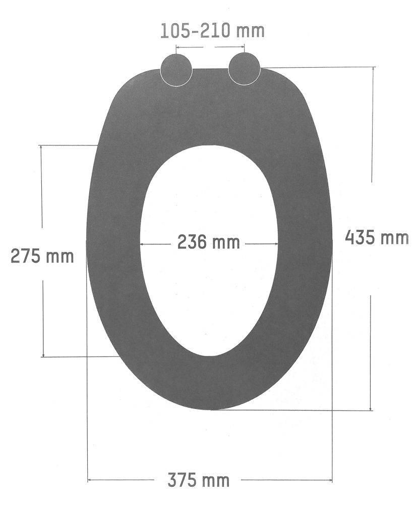 WC Sitz FINE Blau mit Holzkern MDF und Absenkautomatik, Toilettensitz, ASMFIN7290