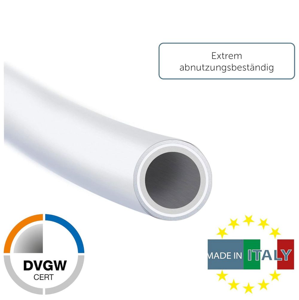 Mehrschichtverbundrohr 26x3mm 25m-Ring Aluverbundrohr, DVGW geprüft, PE/Aluminium, unisoliert