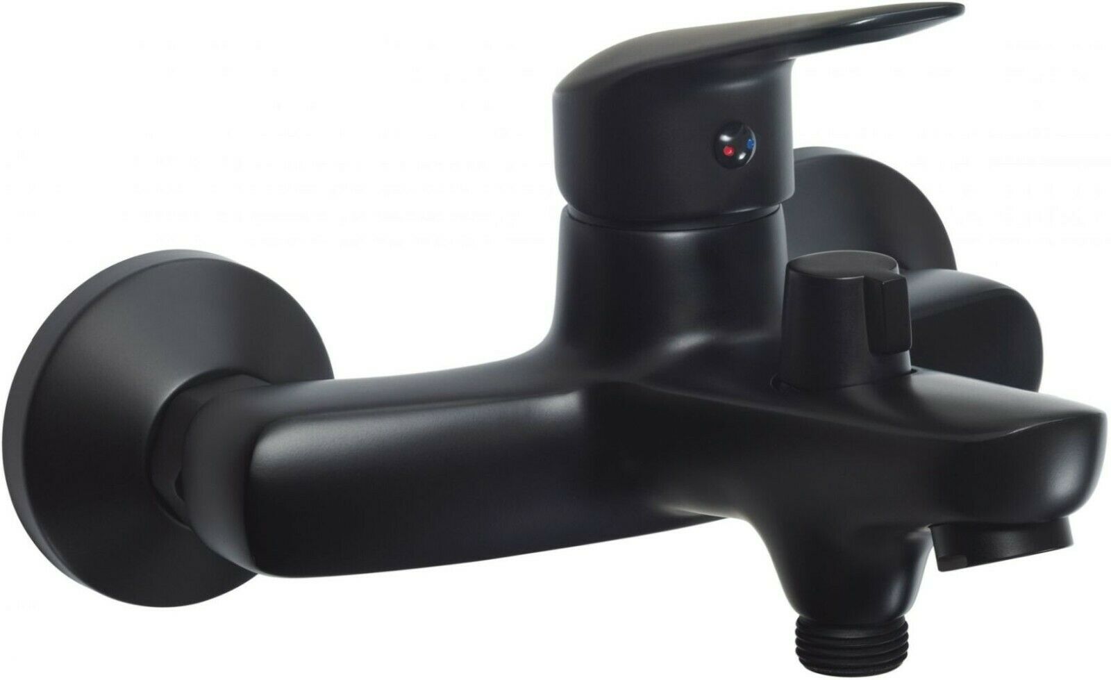 Wannenarmatur mit Brausegarnitur schwarz Handbrause Mischbatterie Bad