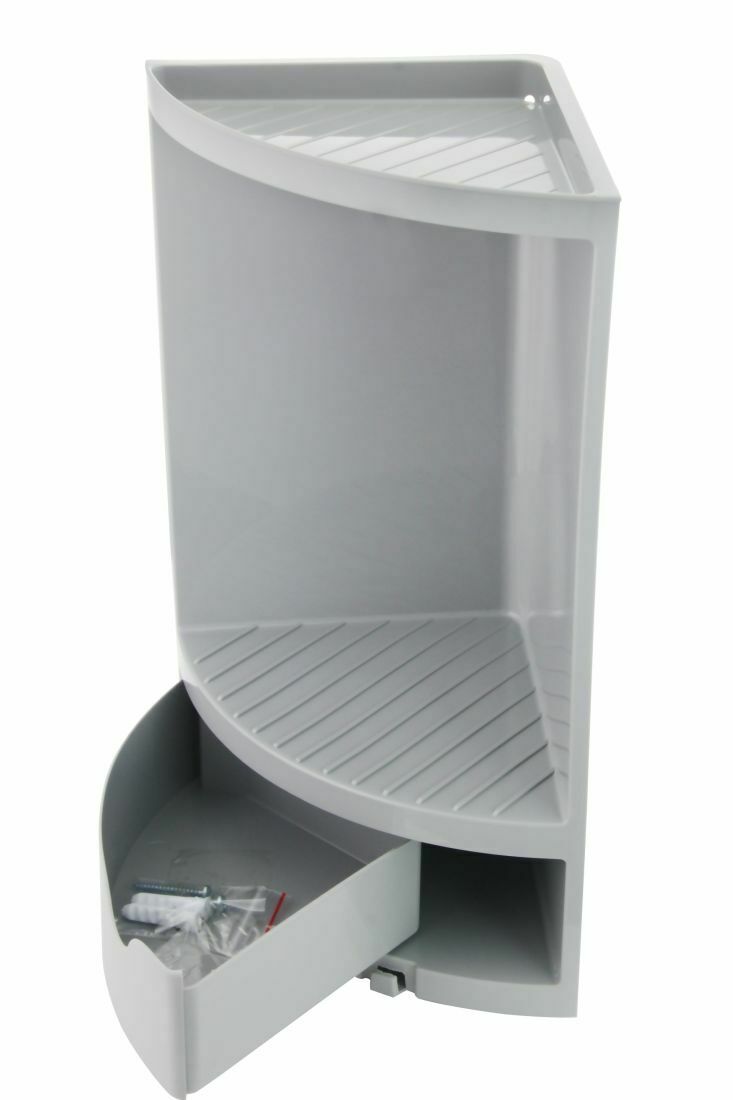 Duscheckablage grau Ablage Dusche Schwenkschublade Badezimmer