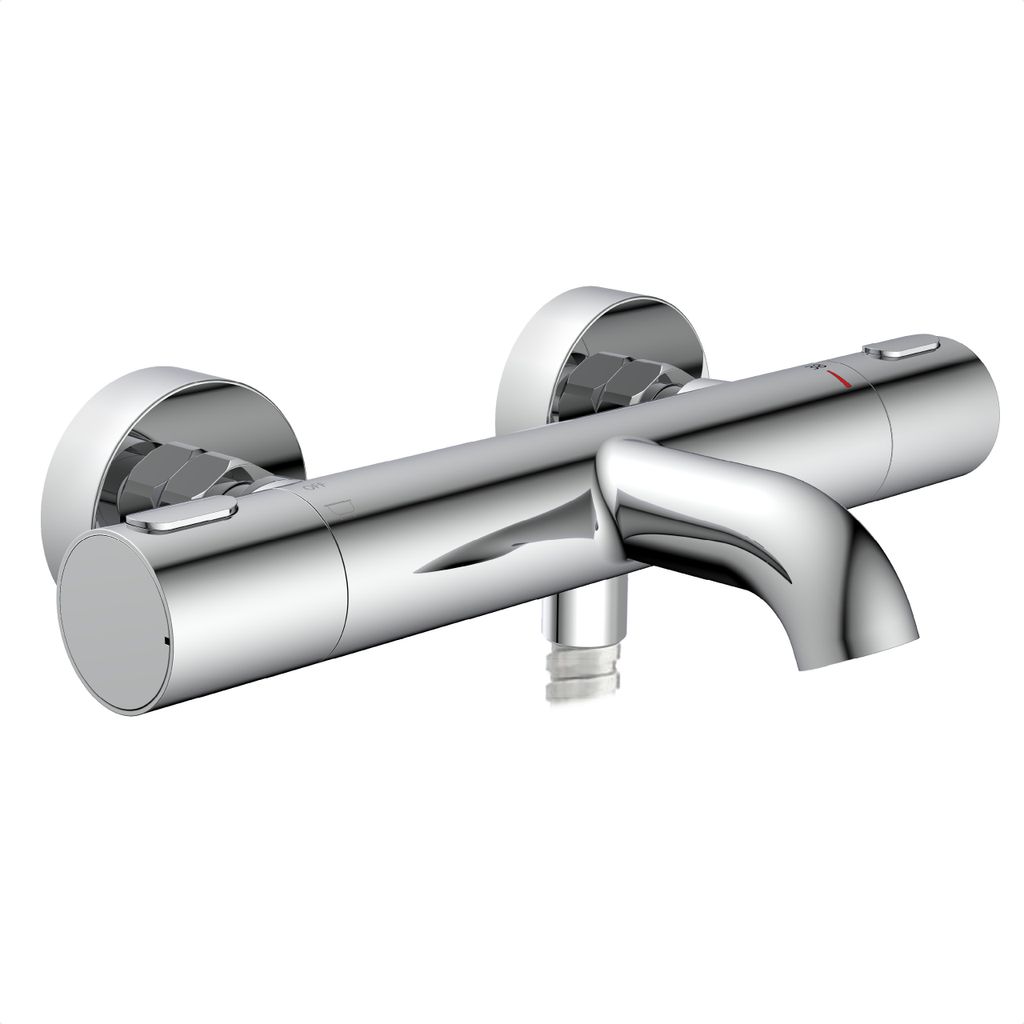 Badewannenarmatur mit Thermostat Wannenarmatur mit Verbrühschutz bei 38℃