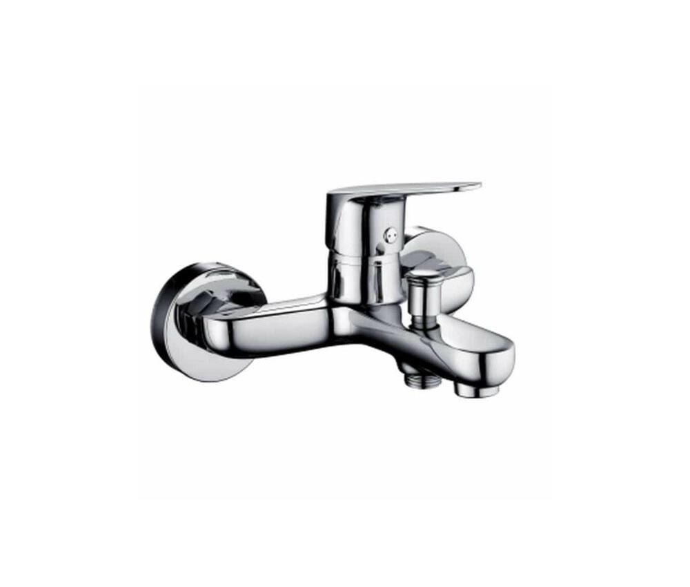 Wannenfüll-Armatur Set Einhebelmischer mit Handbrause Wandarmatur Bad Wasserhahn