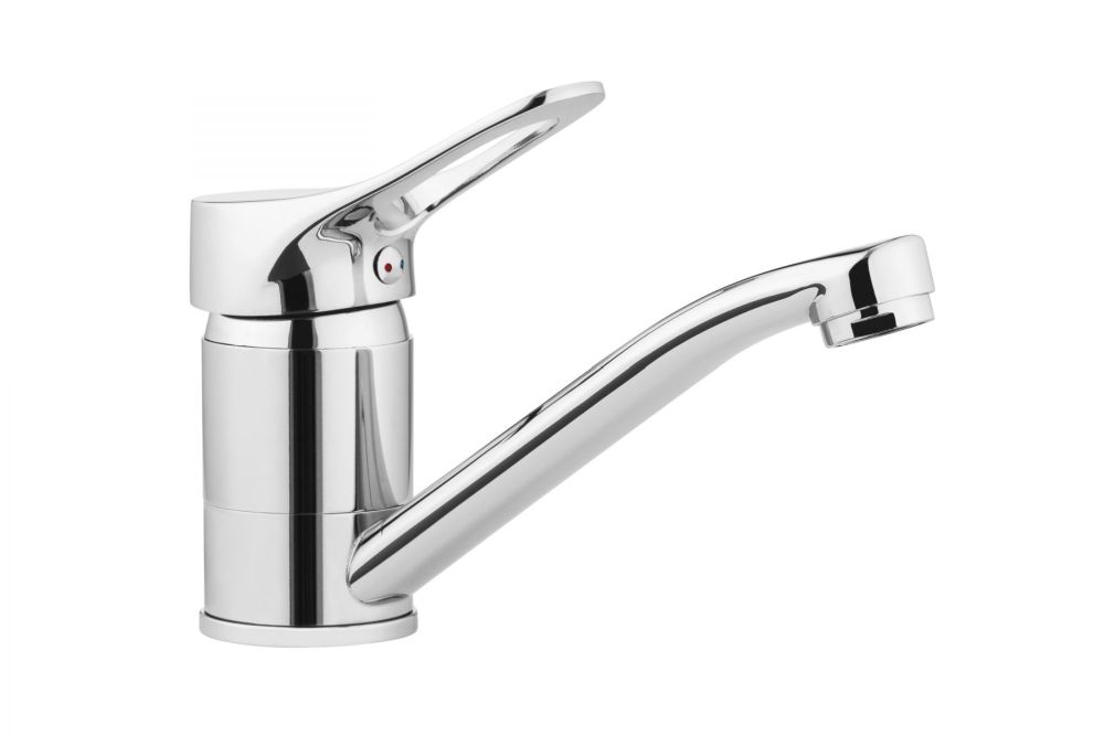 Waschtischarmatur VERO mit kurzem Auslauf ca. 18 cm, Einhandmischer, Standarmatur, Chrom