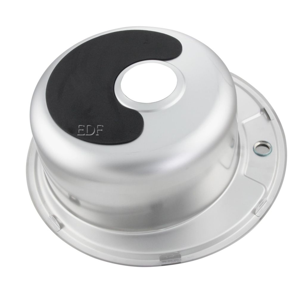 Runde Edelstahlspüle inkl. Zubehör und Armatur Spülbecken Spüle Küchenspüle ZHCD0813